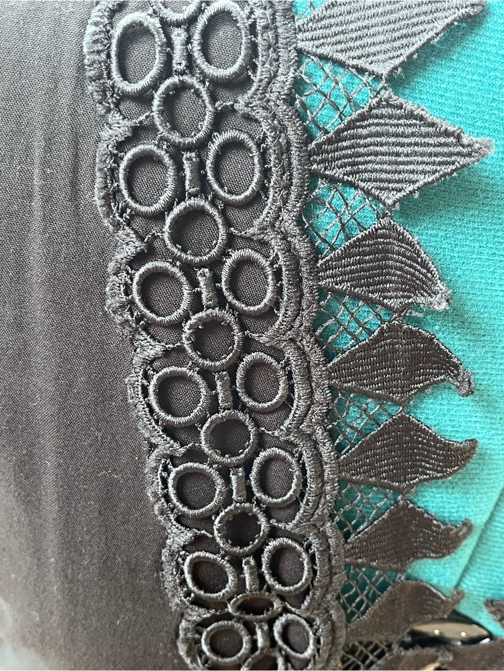Peixoto Black Lace-Trim Mini Dress - Picture 6 of 8